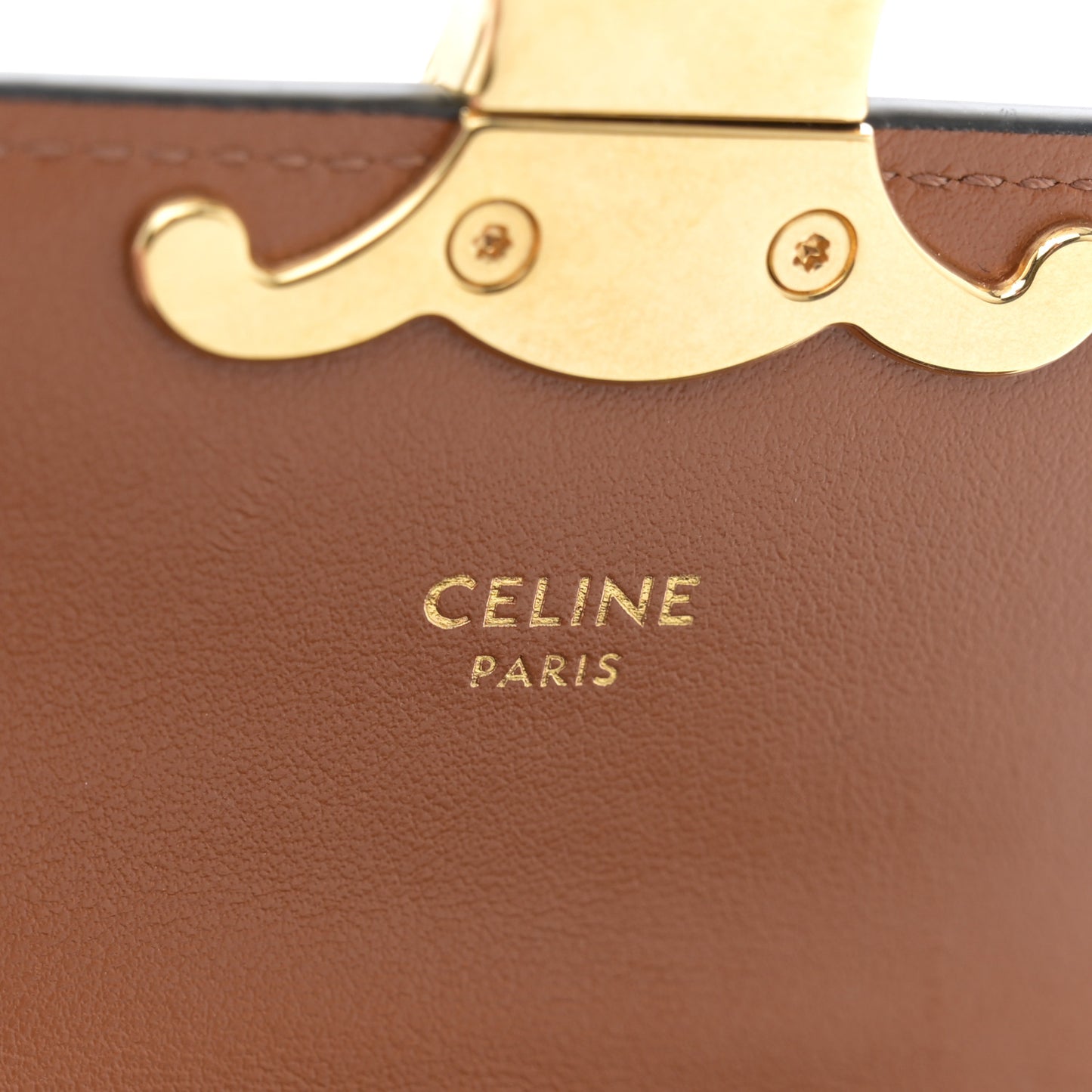 Triomphe Canvas Calfskin Mini Triomphe Tan