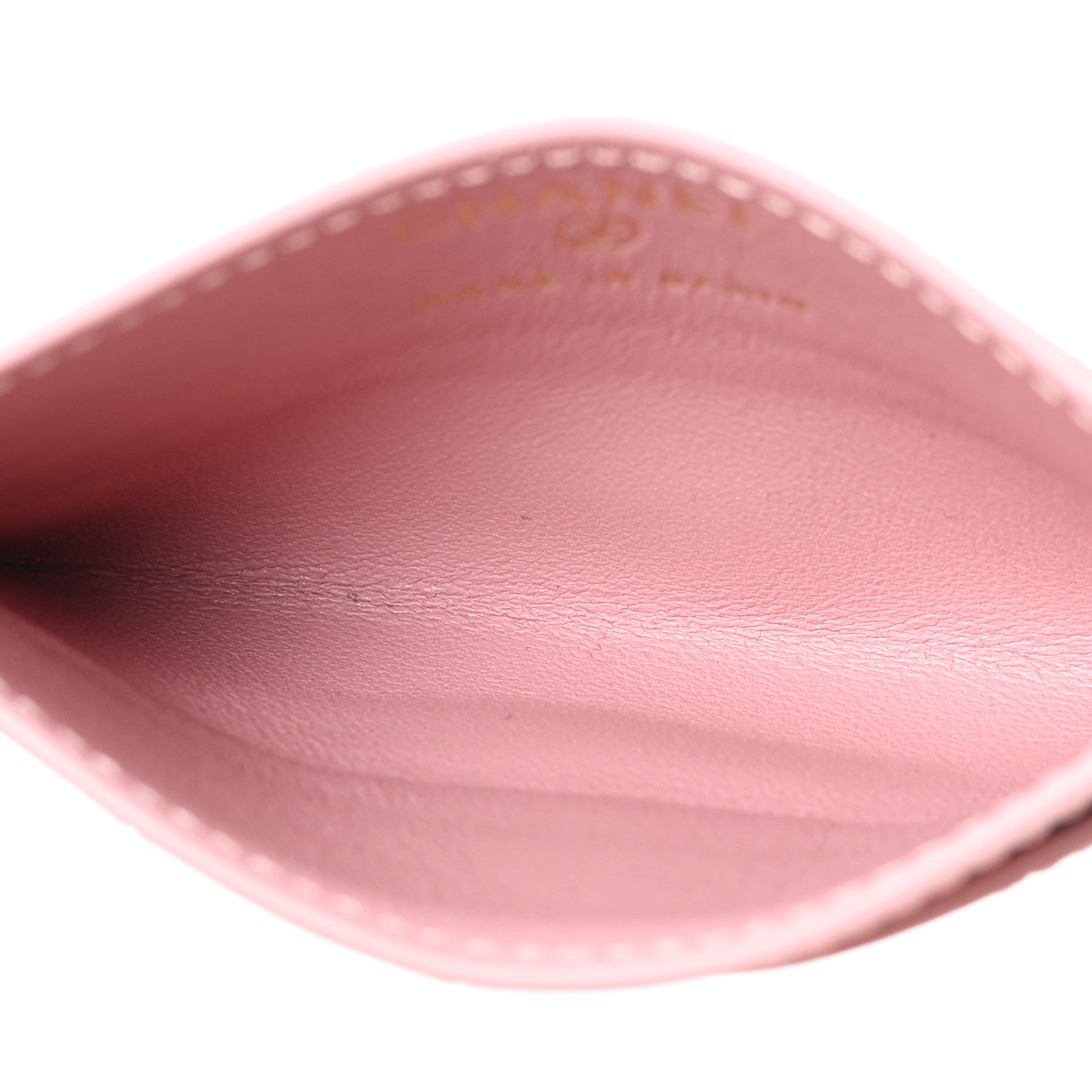 Chanel Calfskin Crocodile Embossed Crococo Card Holder Light Pink 4 of 6