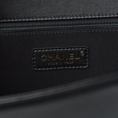 Chanel Lambskin Quilted Large Boy Flap Black 8 of 10