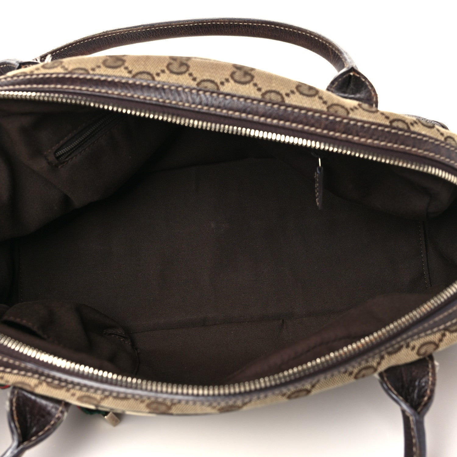 Gucci Monogram Small Princy Satchel Dark Brown 5 of 11