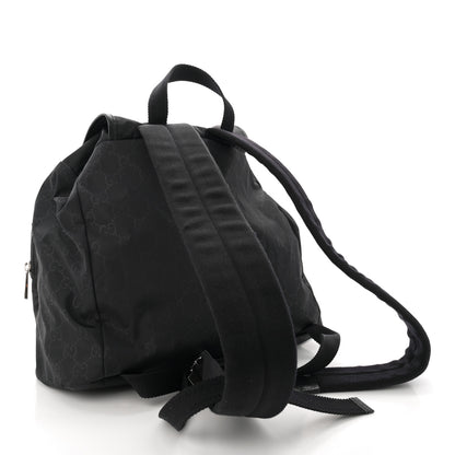Gucci Nylon Monogram Medium Light Single Buckle Backpack Black 3 of 11