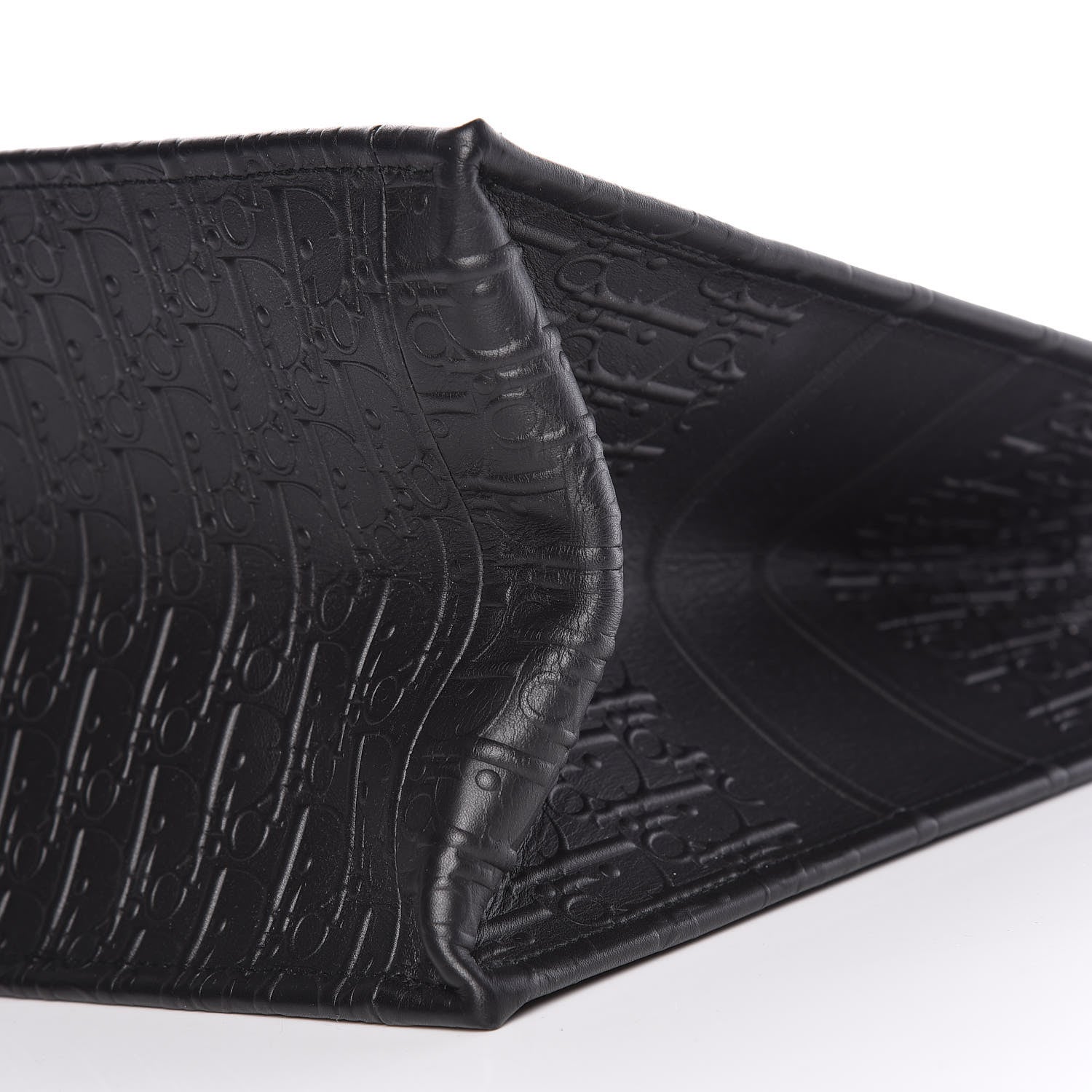 Christian Dior Oblique Calfskin Embossed Book Tote Black 9 of 9