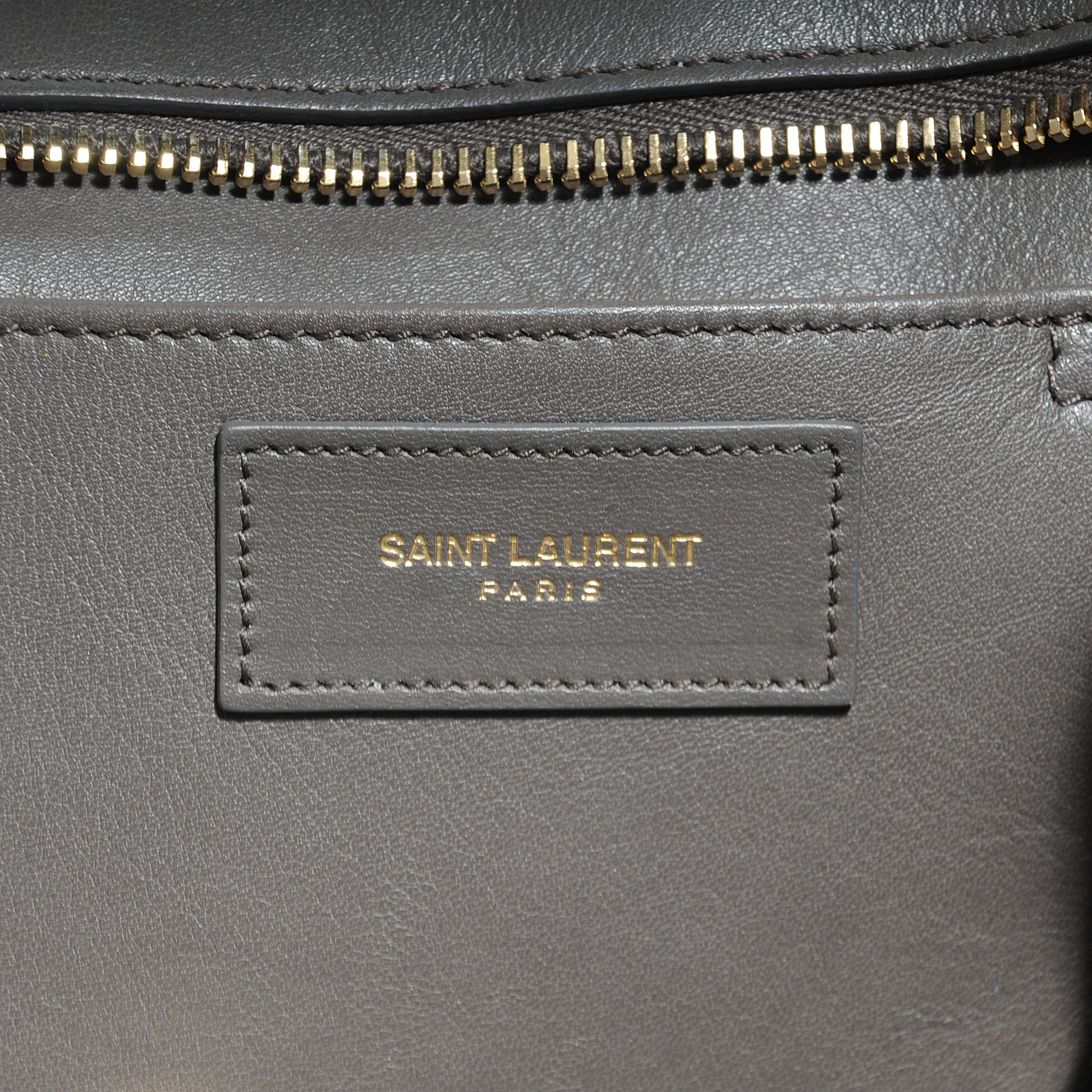 Saint Laurent Leather Small Classic Y Cabas Grey 6 of 7