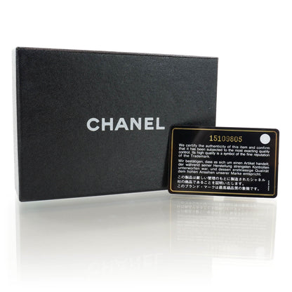 Chanel Lambskin Camellia Embossed Key Holder Case Black 9 of 9