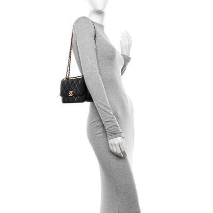 Chanel Calfskin Quilted Mini Perfect Fit Flap Black 2 of 12