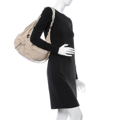 Fendi Canvas Knot Hobo Beige 3 of 17