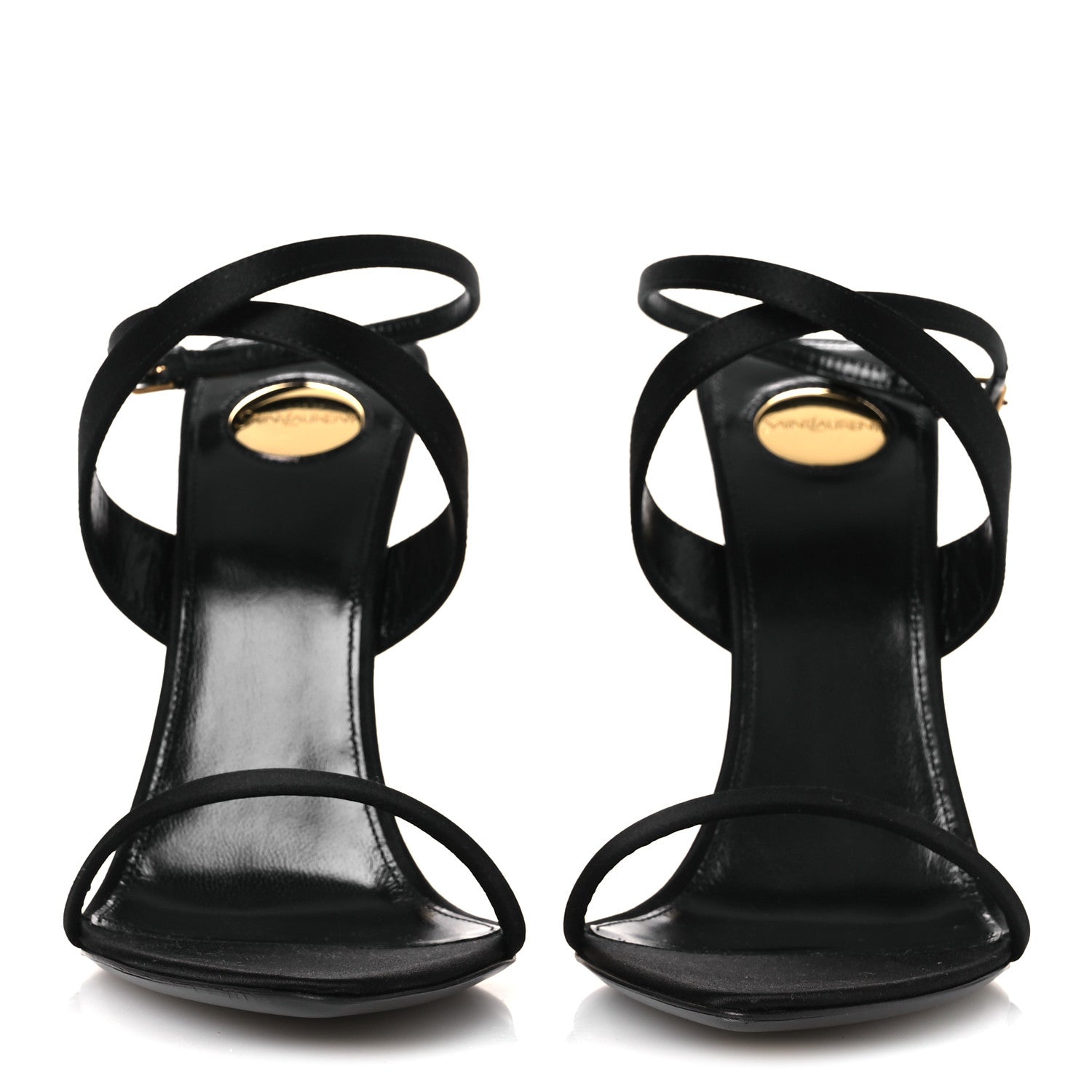 Saint Laurent Raso Regale Salome 110 Wedge Sandals 39 Black 3 of 11