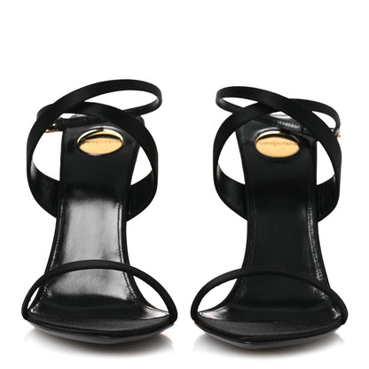 Saint Laurent Raso Regale Salome 110 Wedge Sandals 39 Black 3 of 11