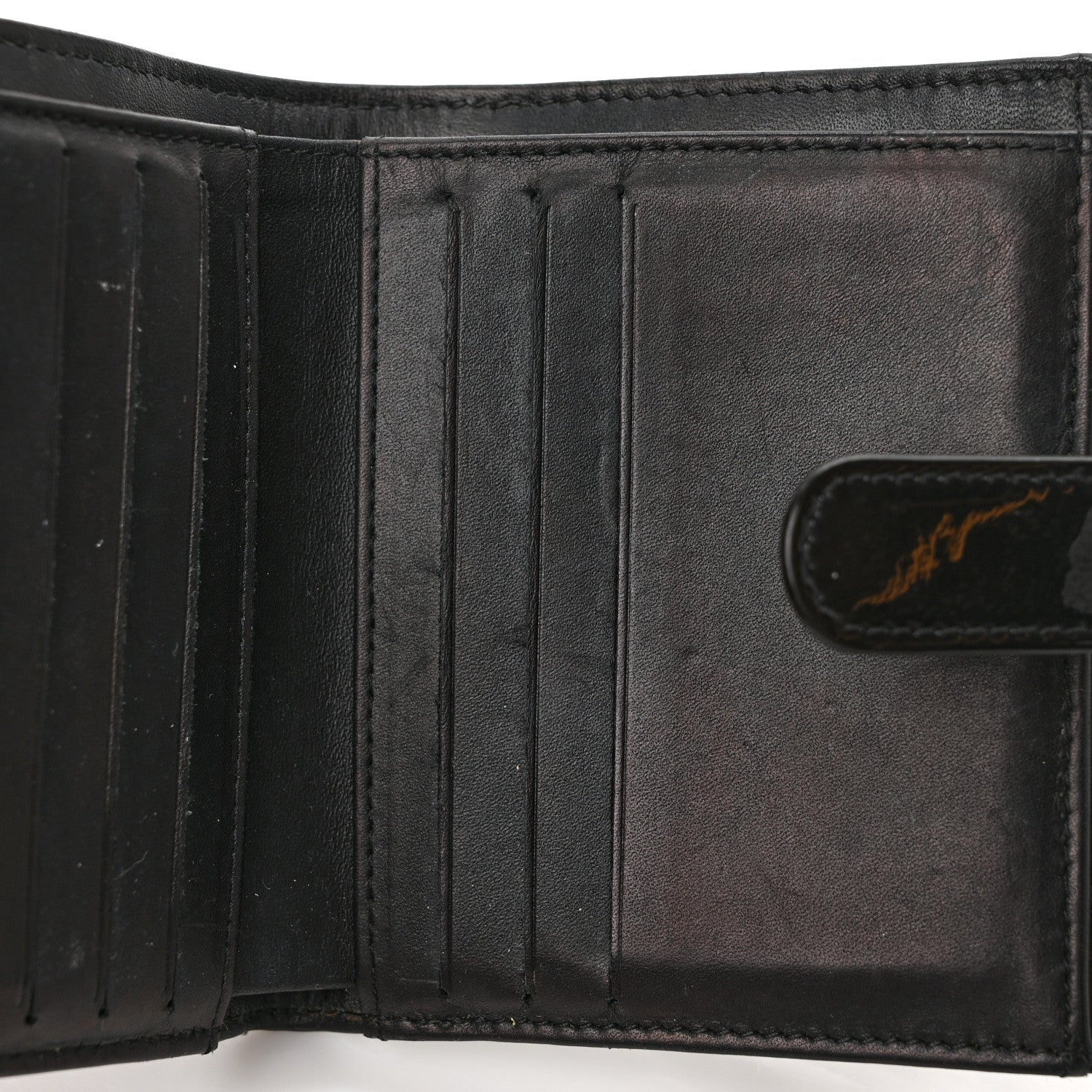 Chanel Patent Quilted Brilliant Compact Wallet Black 7 of 7