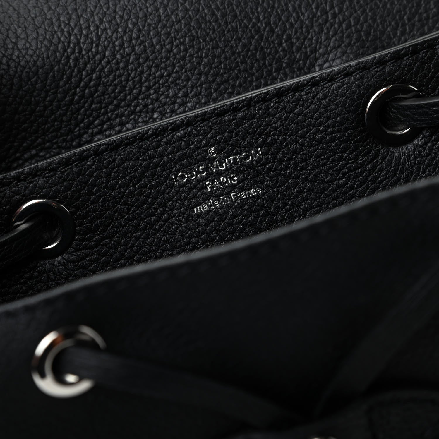 Louis Vuitton Calfskin Lockme Mini Backpack Black 8 of 8