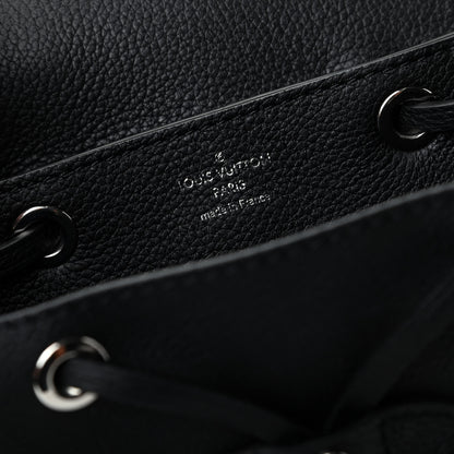 Louis Vuitton Calfskin Lockme Mini Backpack Black 8 of 8