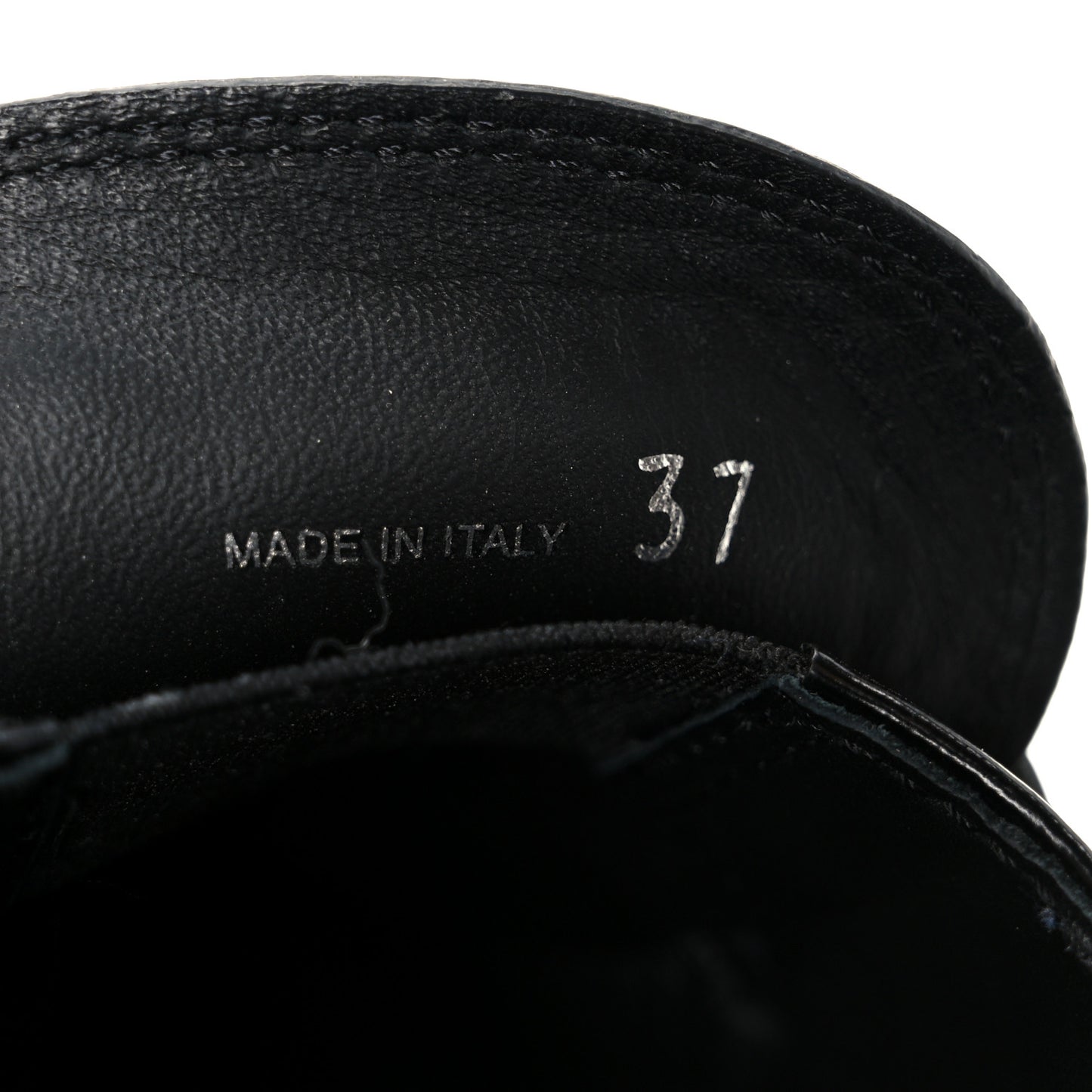 Spazzolato Metal Triangle Logo 50mm Loafers 37 Black
