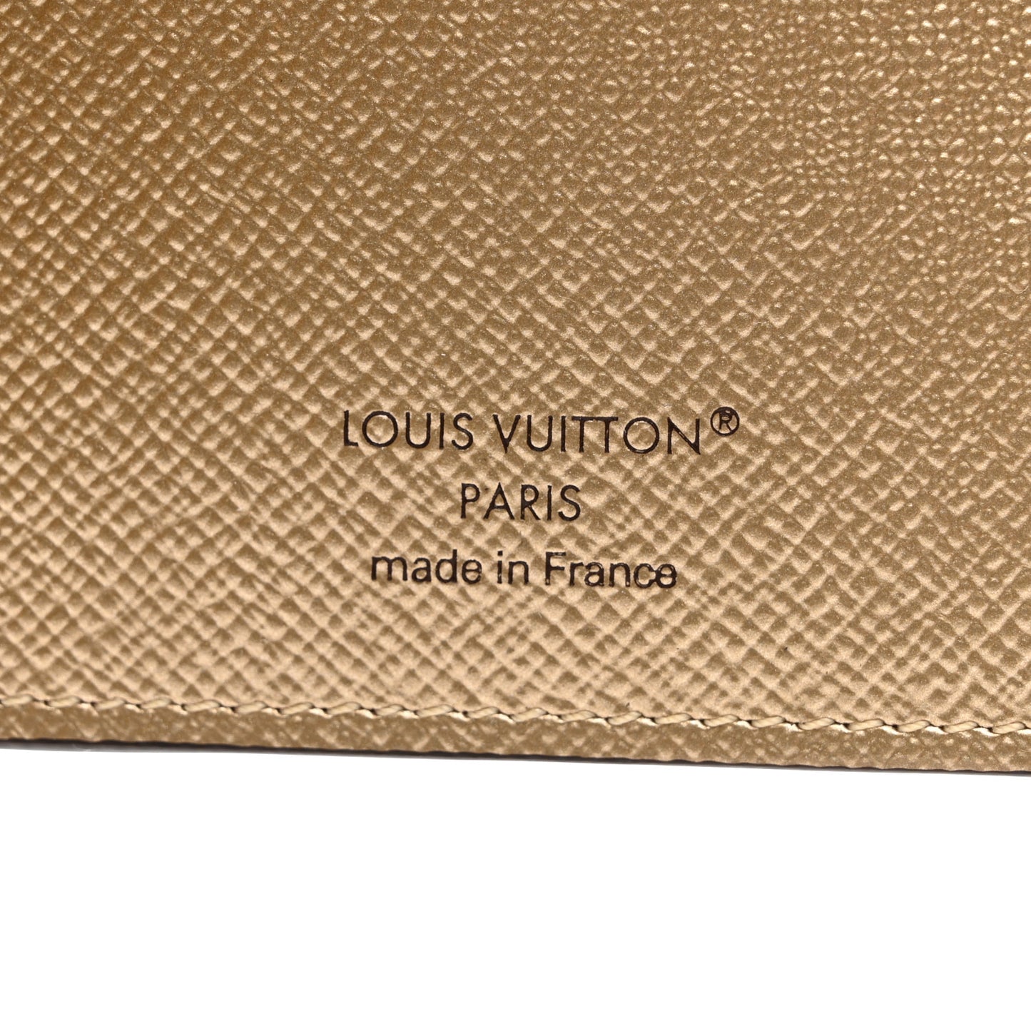 Monogram 2025 Christmas Animation Passport Cover Iced Gold