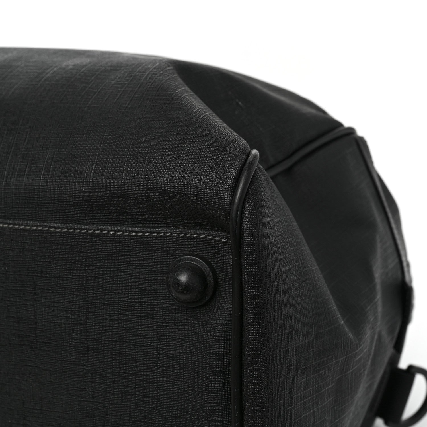 Gucci Coated Canvas Interlocking G Duffle Bag Black 8 of 16
