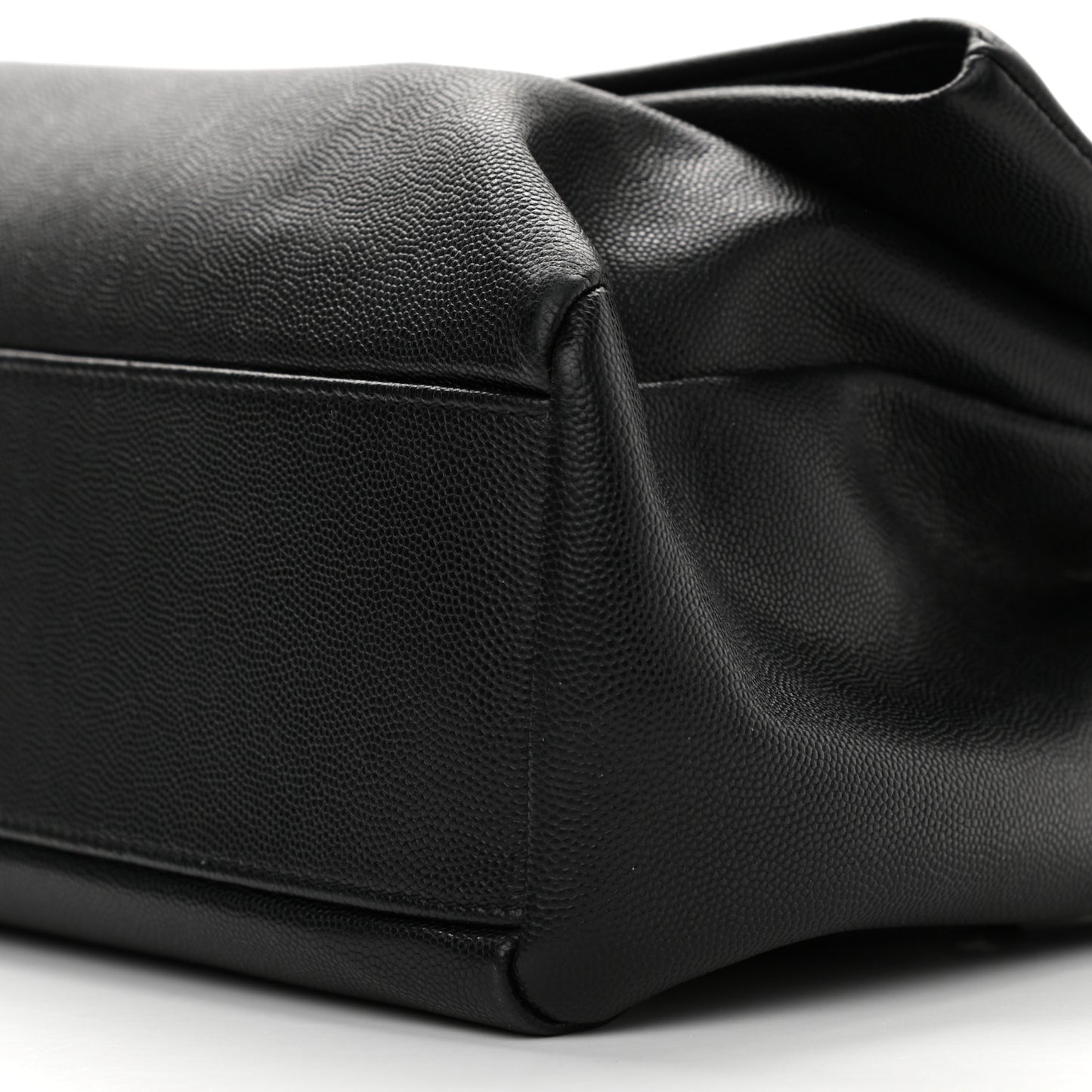 Grain De Poudre Medium West Hollywood Monogram Fold-Over Black