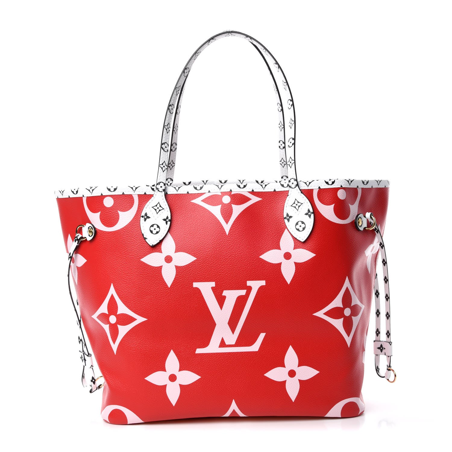 Louis Vuitton Monogram Giant Neverfull MM Rouge 4 of 13