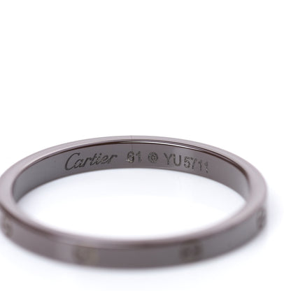 Cartier 18K Pink Gold Diamond Ceramic LOVE Ring Set 61 9.5 7 of 7