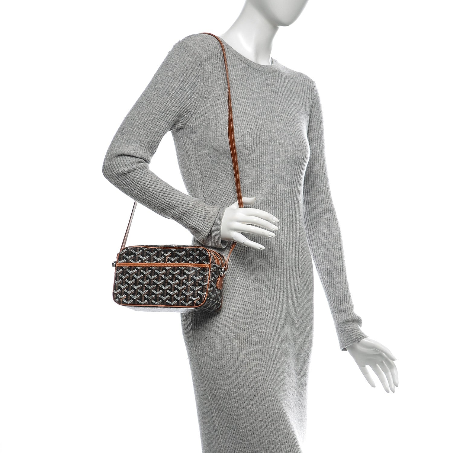 Goyard Goyardine Amacapvert Crossbody Bag Black Gold 2 of 6
