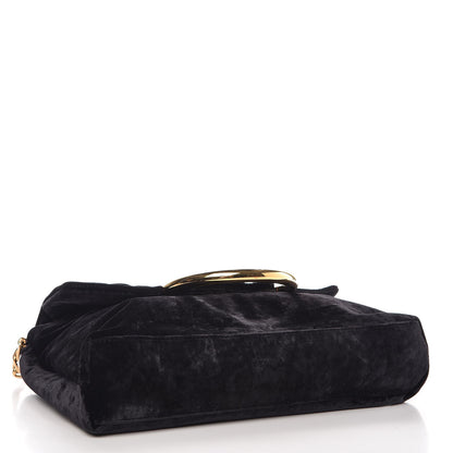 Stella McCartney Velvet Nina Fold Over Black 4 of 8