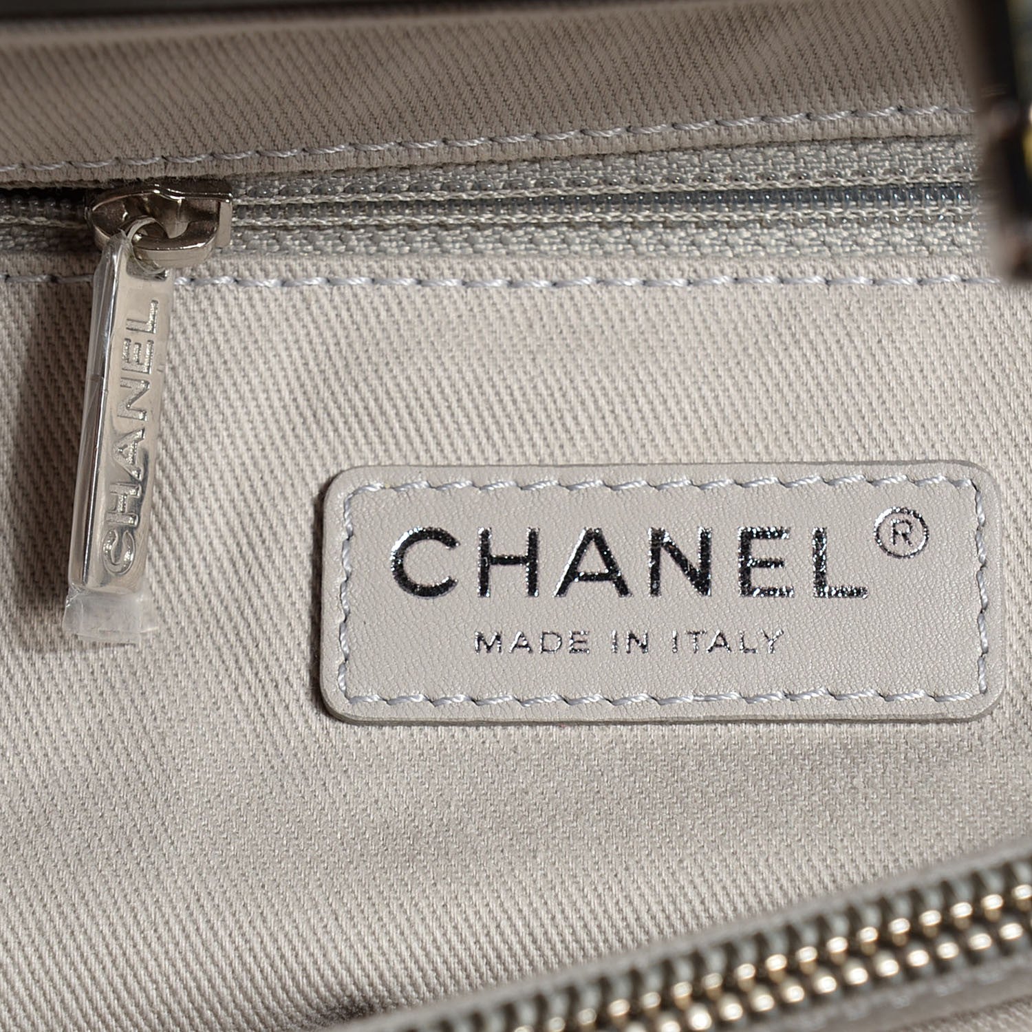 Chanel Aged Calfskin Quilted Be CC Tote Black 9 of 9