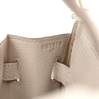 Hermes Togo Birkin 25 Gris Pale 7 of 11