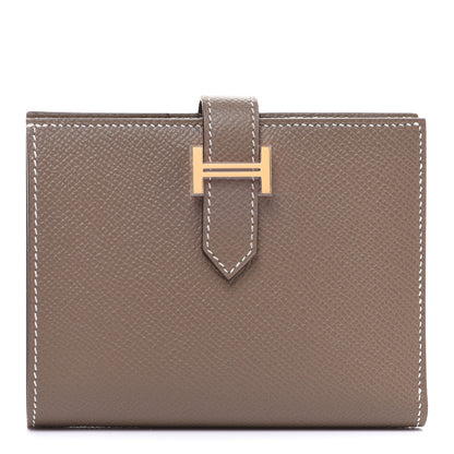 Hermes Epsom Bearn Compact Wallet Etoupe 1 of 9