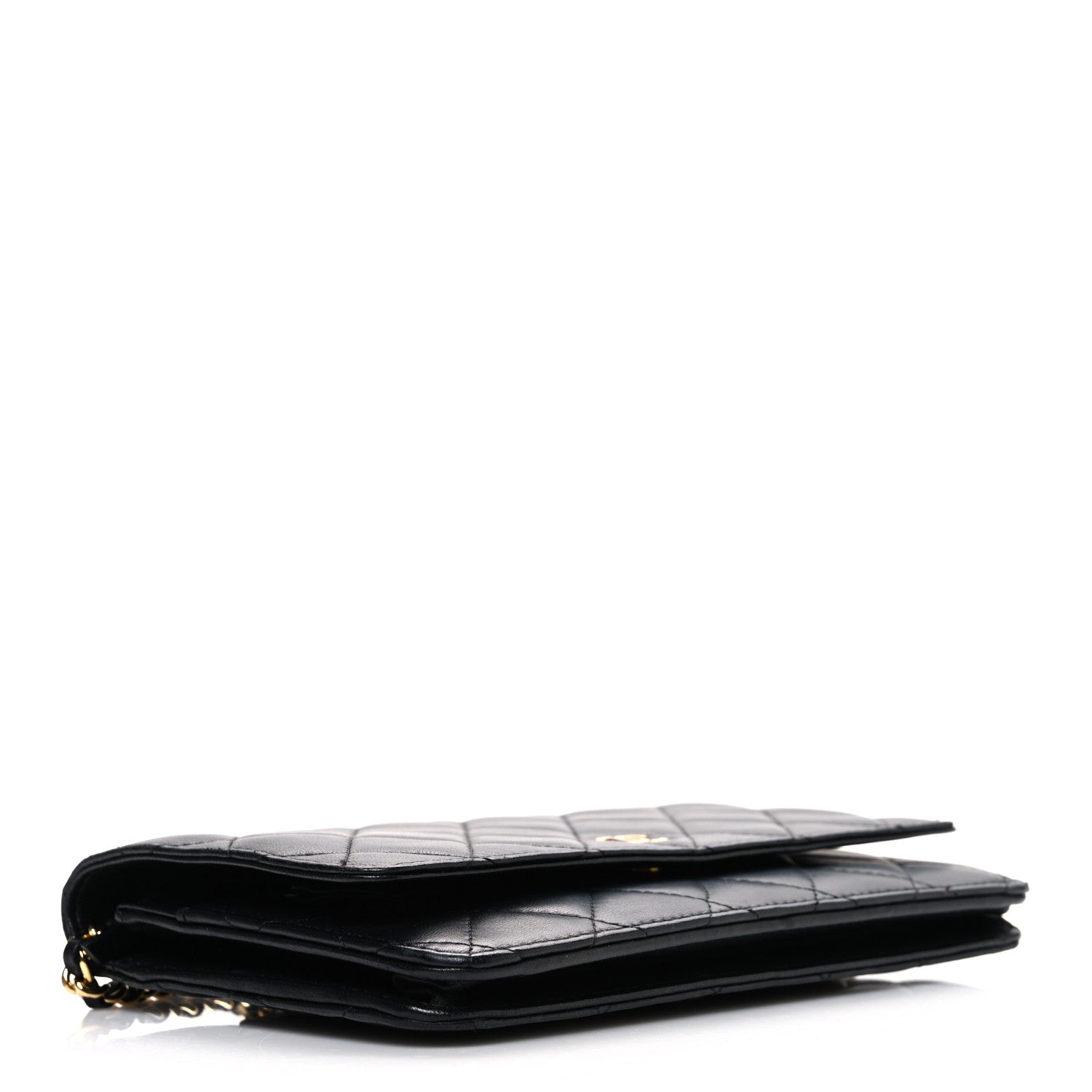 Chanel Lambskin Quilted Wallet On Chain WOC Black 4 of 11