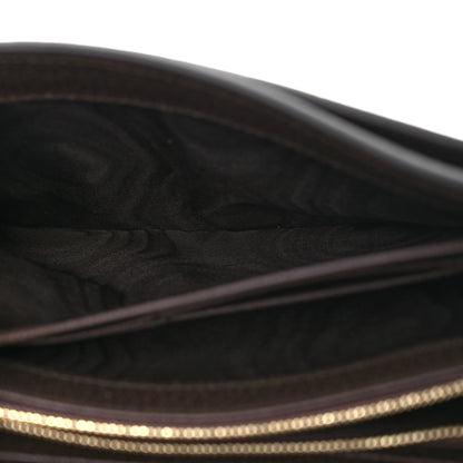 Gucci GG Supreme Monogram Textured Dollar Calfskin Blondie Continental Chain Wallet Beige Ebony New Acero 7 of 14