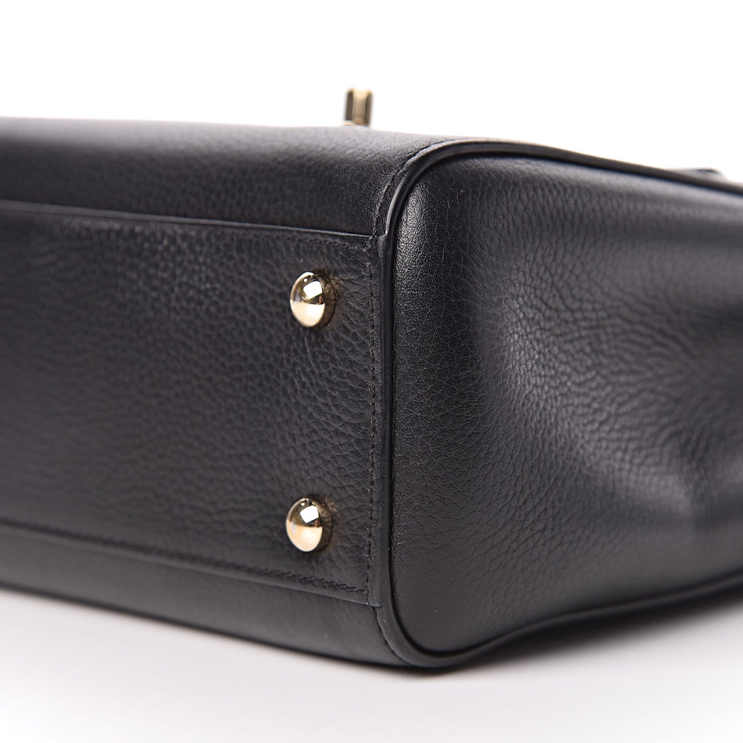 Grained Calfskin Mini Neo Executive Shopper Tote Black