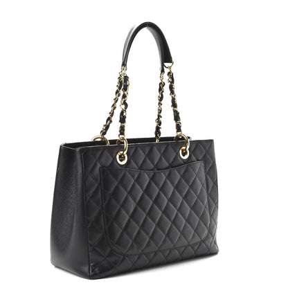 Chanel Caviar Quilted Grand Shopping Tote GST Black 3 of 12