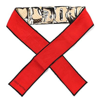 Louis Vuitton Silk Monogram Trunks Bandeau Brown 1 of 4
