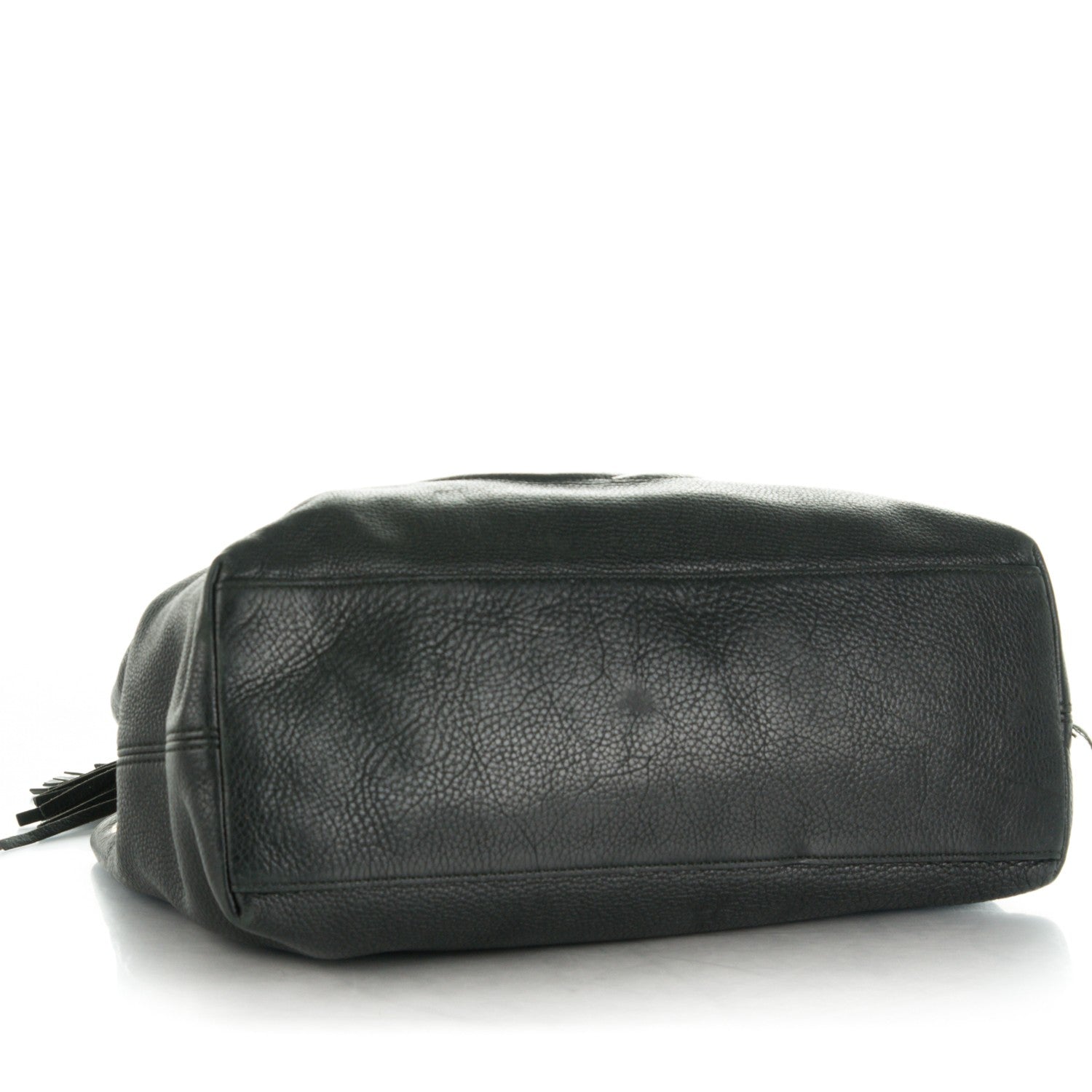 Gucci Pebbled Calfskin Medium Soho Chain Shoulder Bag Black 4 of 10