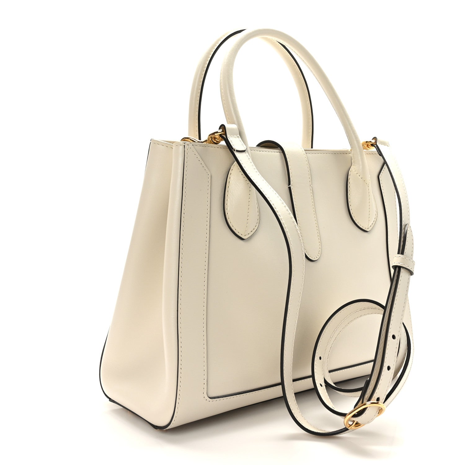 Gucci Boarded Plutone Calfskin Medium Jackie 1961 Tote Mystic White 3 of 9