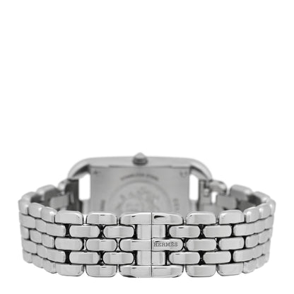 Hermes Stainless Steel Diamond Bezel Mother of Pearl 23mm Cape Cod Quartz Watch 3 of 5