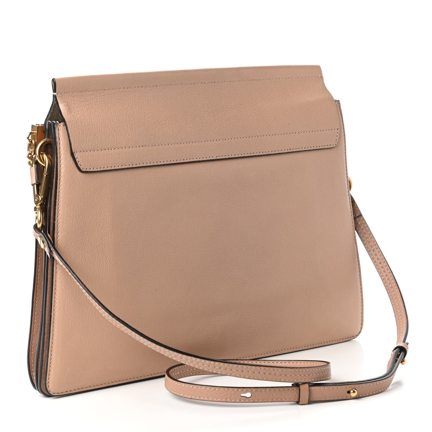 Goatskin Medium Faye Shoulder Bag Biscotti Beige