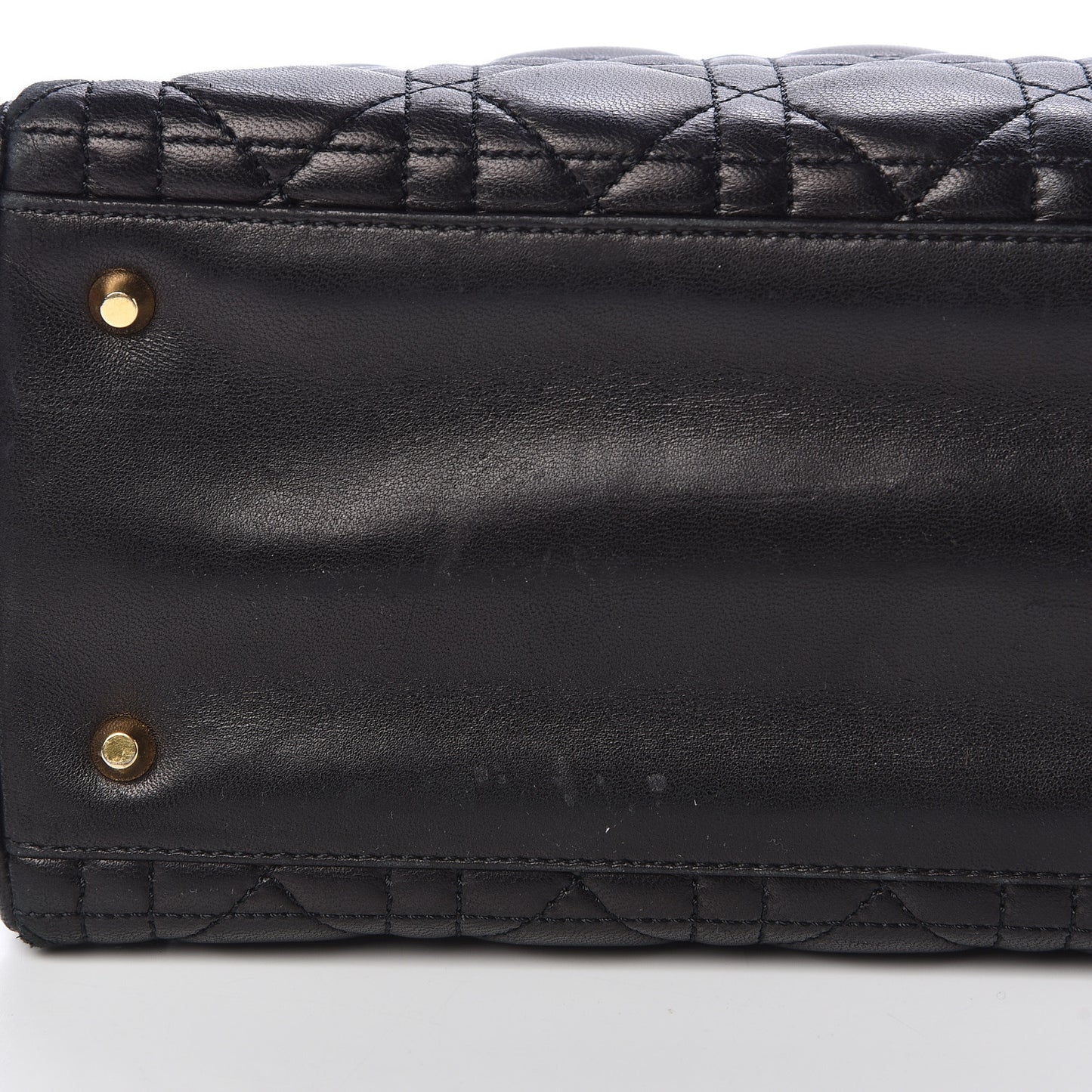 Lambskin Cannage Medium Lady Dior Black