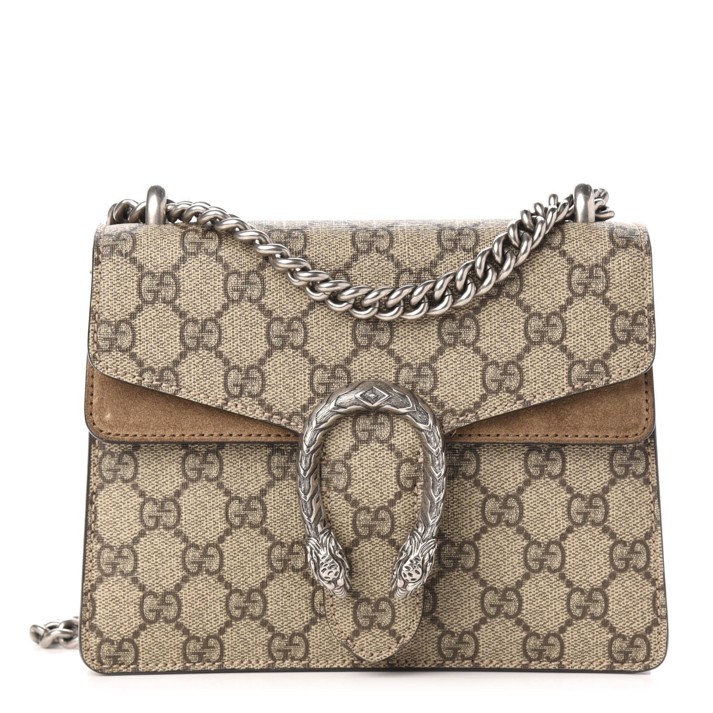 GG Supreme Monogram Mini Dionysus Shoulder Bag Taupe