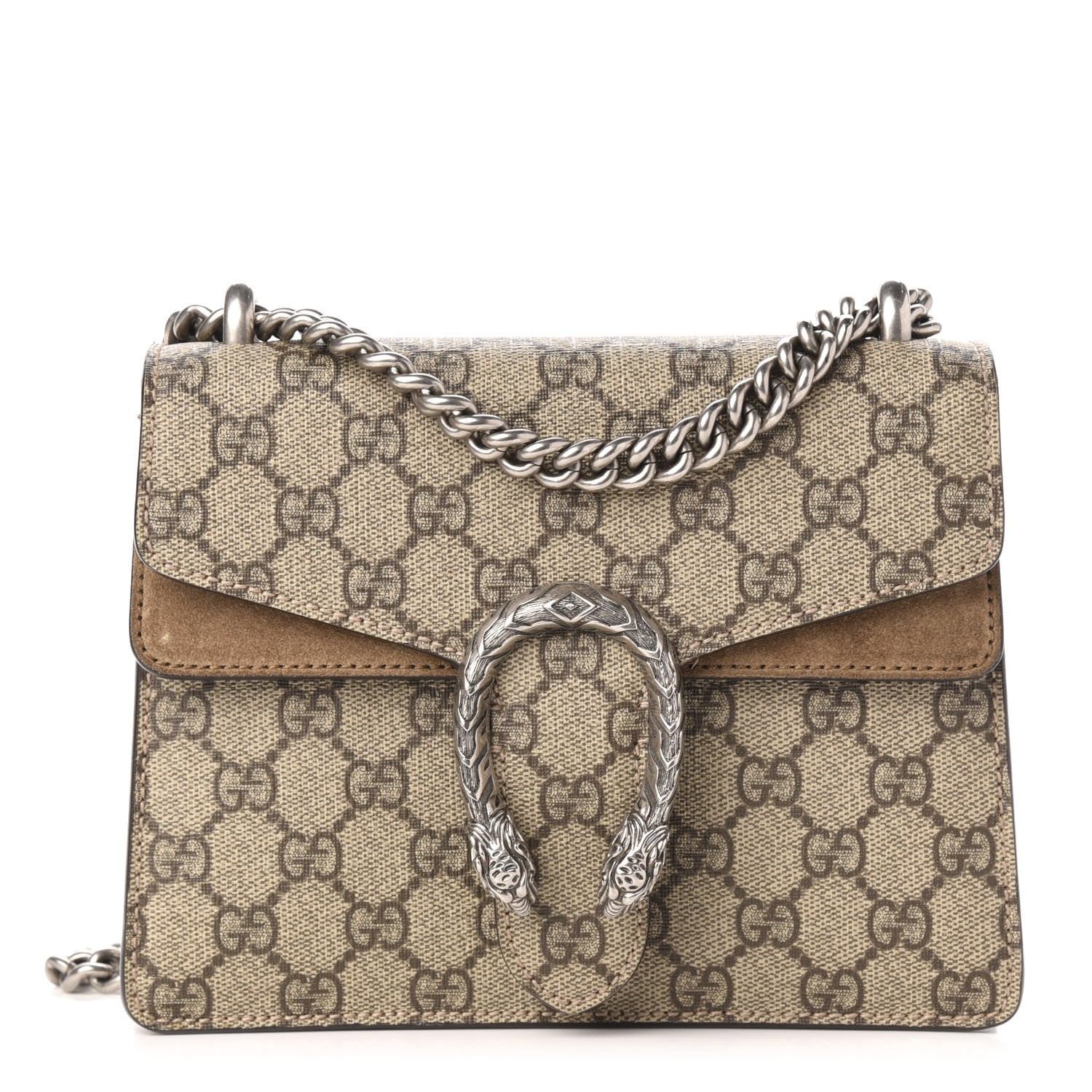 Gucci GG Supreme Monogram Mini Dionysus Shoulder Bag Taupe 1 of 13
