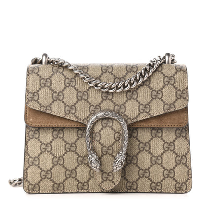Gucci GG Supreme Monogram Mini Dionysus Shoulder Bag Taupe 1 of 13