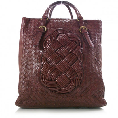 Bottega Veneta Nappa Intrecciato Tote Dark Red 1 of 11