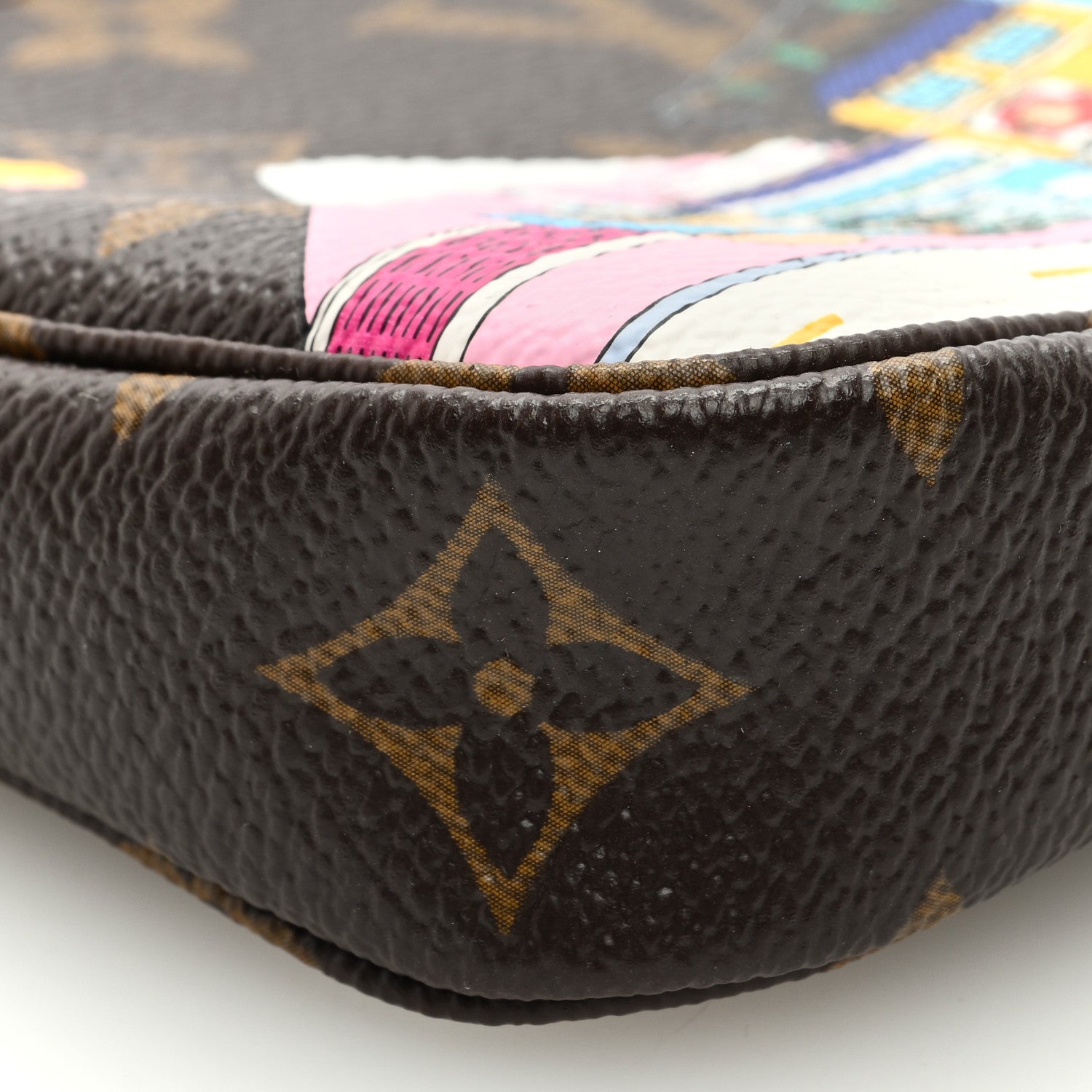 Louis Vuitton LOUIS VUITTON Monogram 2022 Christmas Animation Tokyo Mini Pochette Accessories Blue 7 of 8