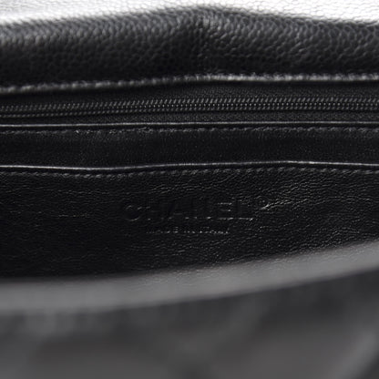 Chanel Caviar Quilted Jumbo Single Flap Black 9 of 11