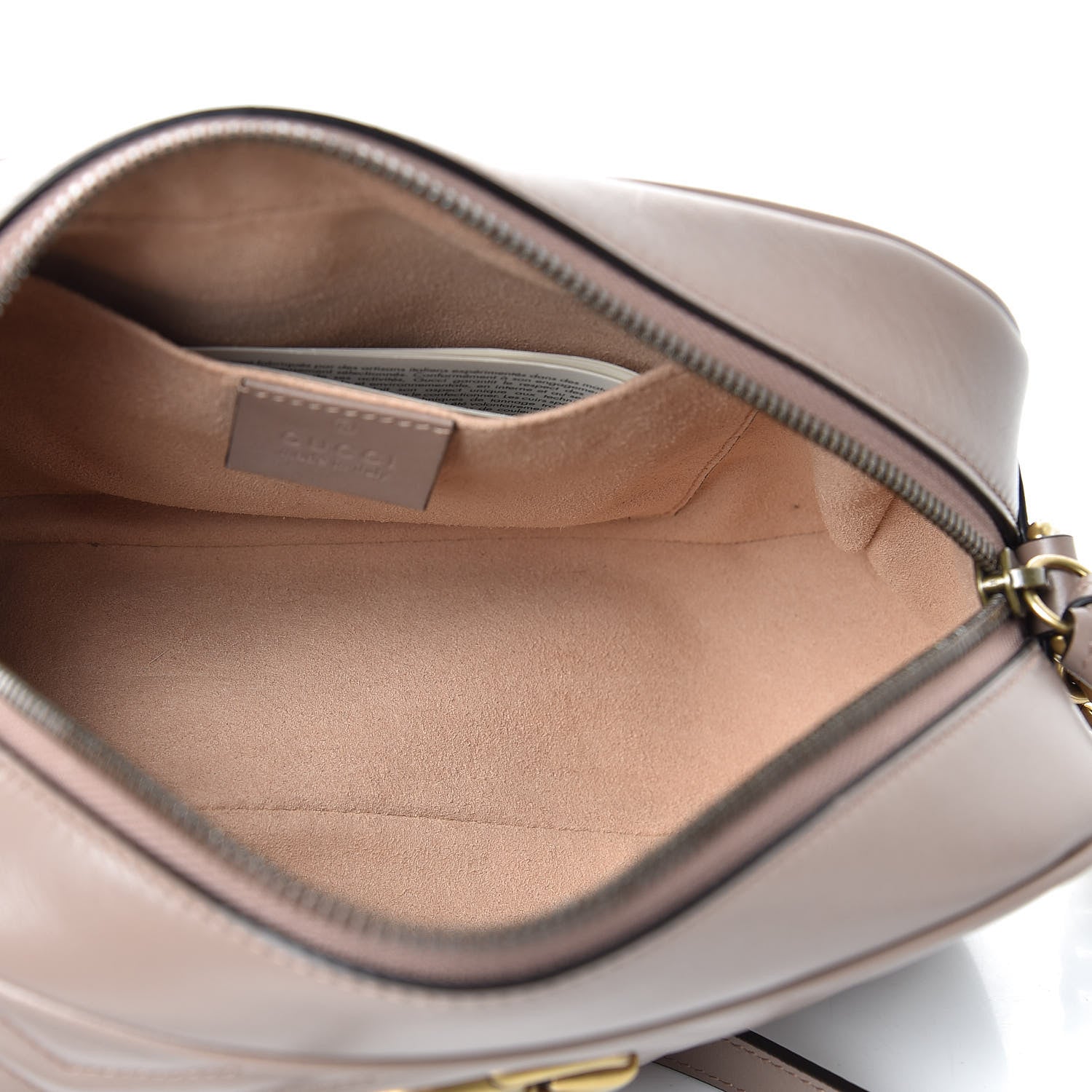 Gucci Calfskin Matelasse Small GG Marmont Chain Shoulder Bag Porcelain Rose 5 of 10