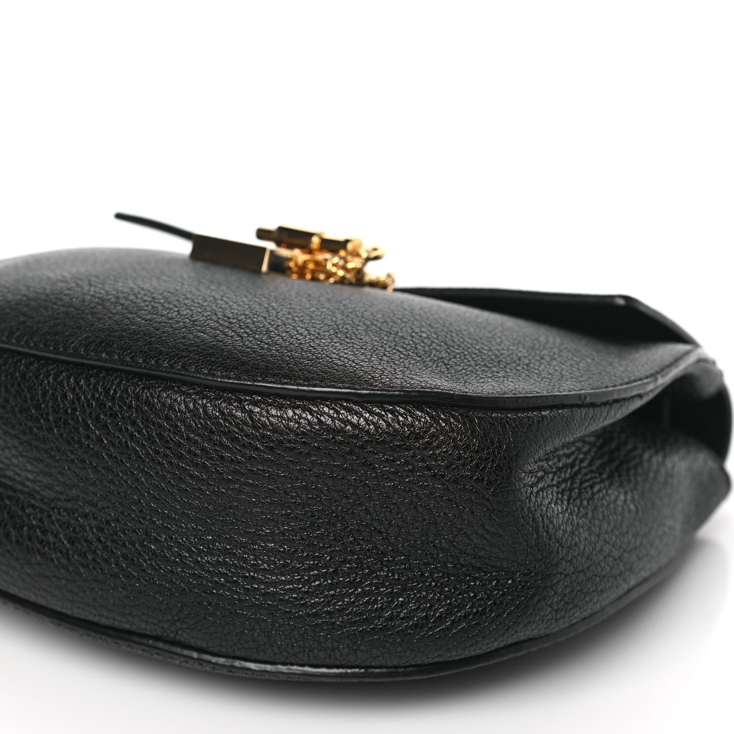 Chloe Grained Lambskin Mini Drew Shoulder Bag Black 9 of 9
