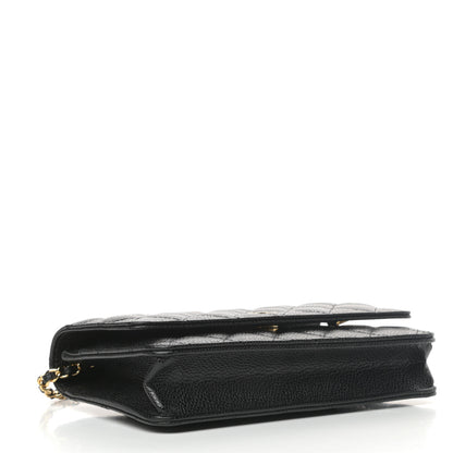 Chanel Caviar Quilted Wallet On Chain WOC Black 4 of 11