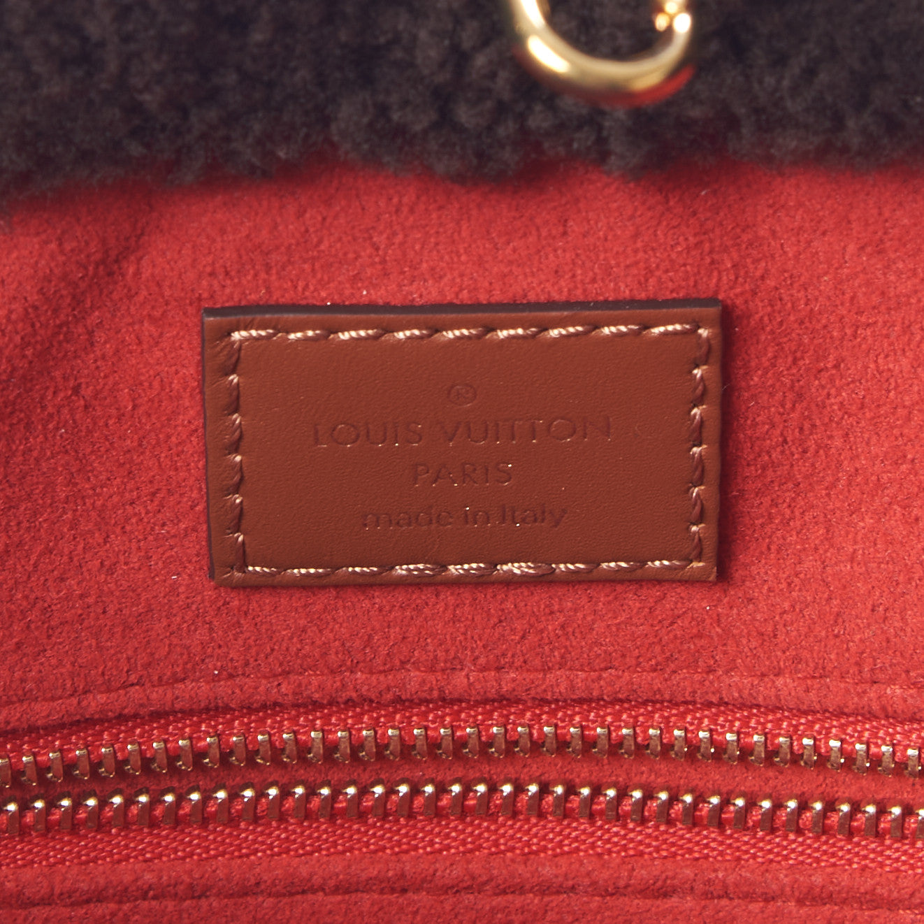 Shearling Monogram Giant Teddy Onthego GM Black White