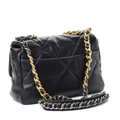 Chanel Lambskin Quilted Medium Chanel 19 Flap Black 3 of 10