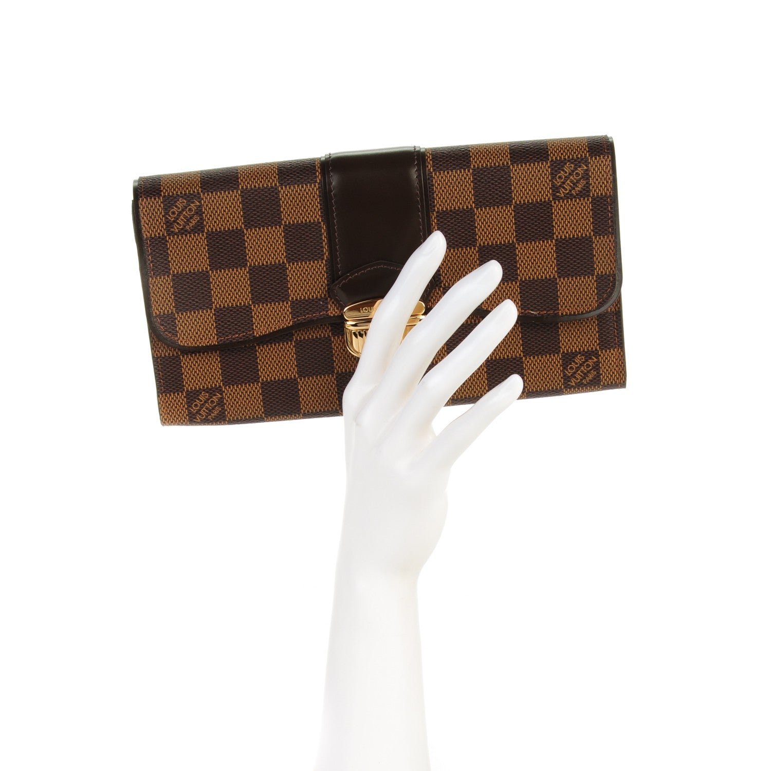 Louis Vuitton Damier Ebene Sistina Wallet 2 of 7