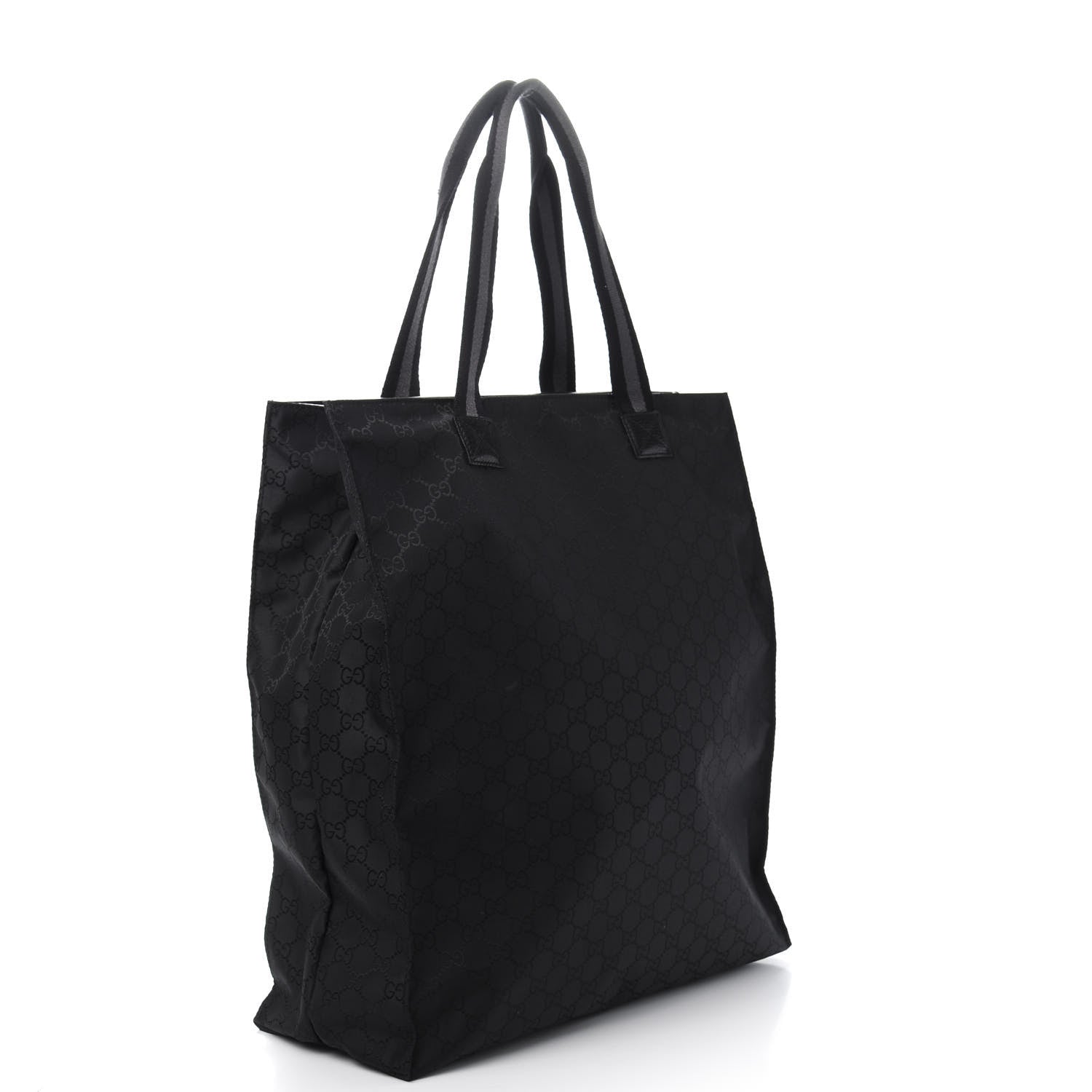 Gucci Nylon Monogram Vertical Tote Black 3 of 12