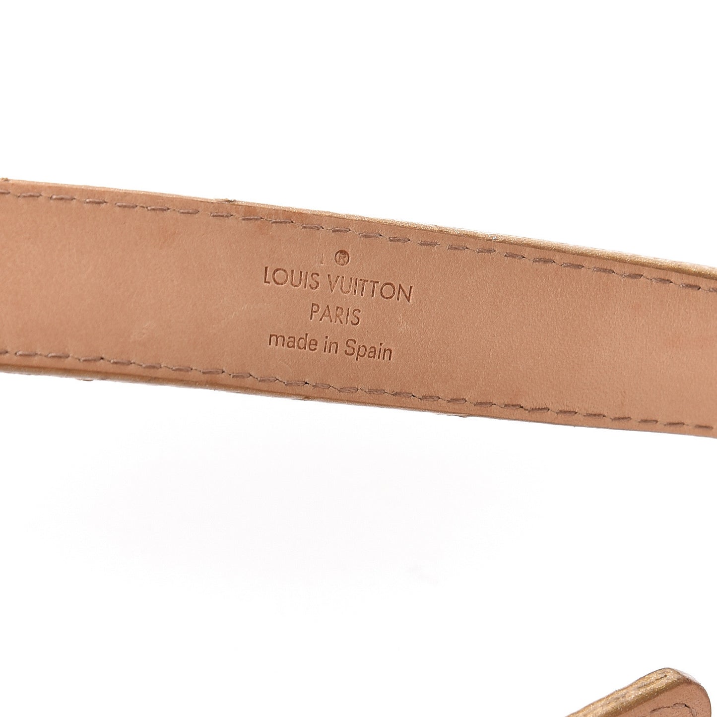 Signature LV Initiales Belt 80 32 Gold